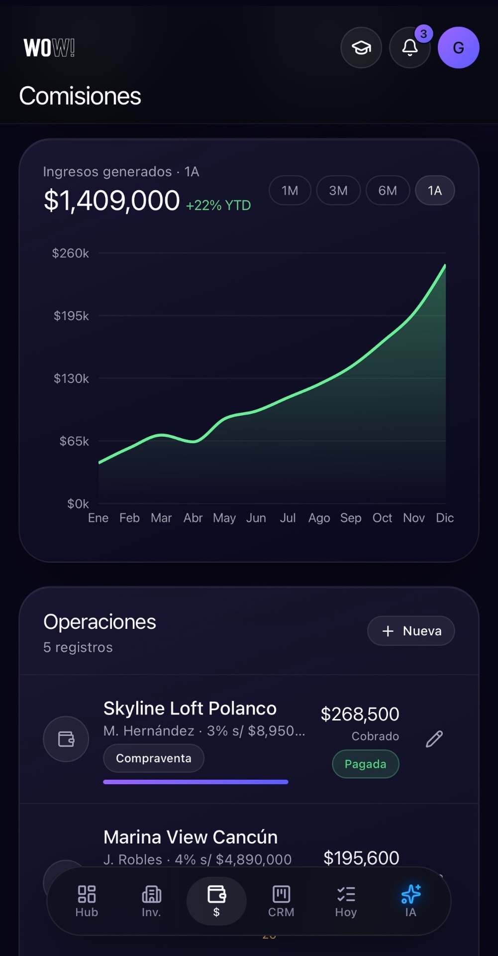 WOW! app móvil